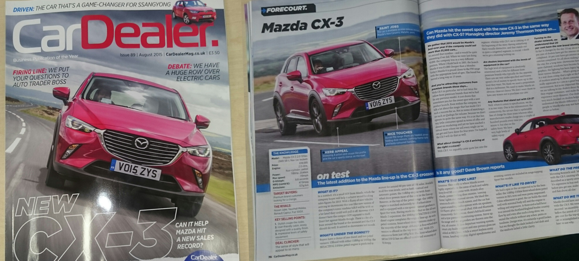 Mazda CX-3 review by Car Dealer Magazine