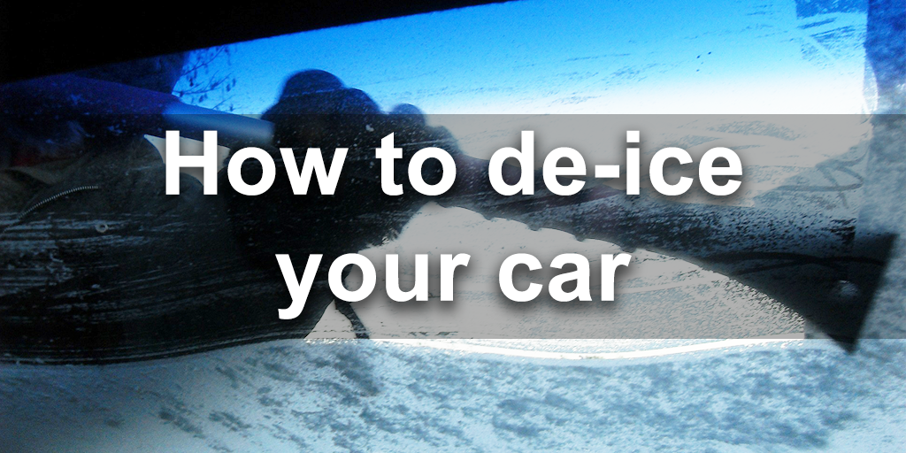 How to de-ice your car