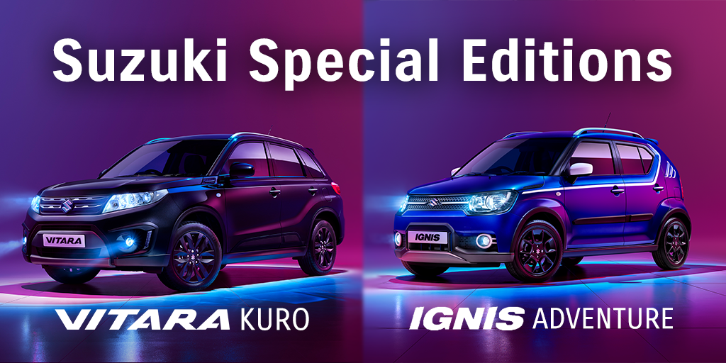 Suzuki Vitara Kuro and Ignis Adventure special edition cars available