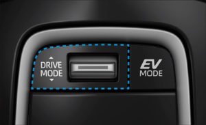 Button option of EV mode inside new Suzuki Swace